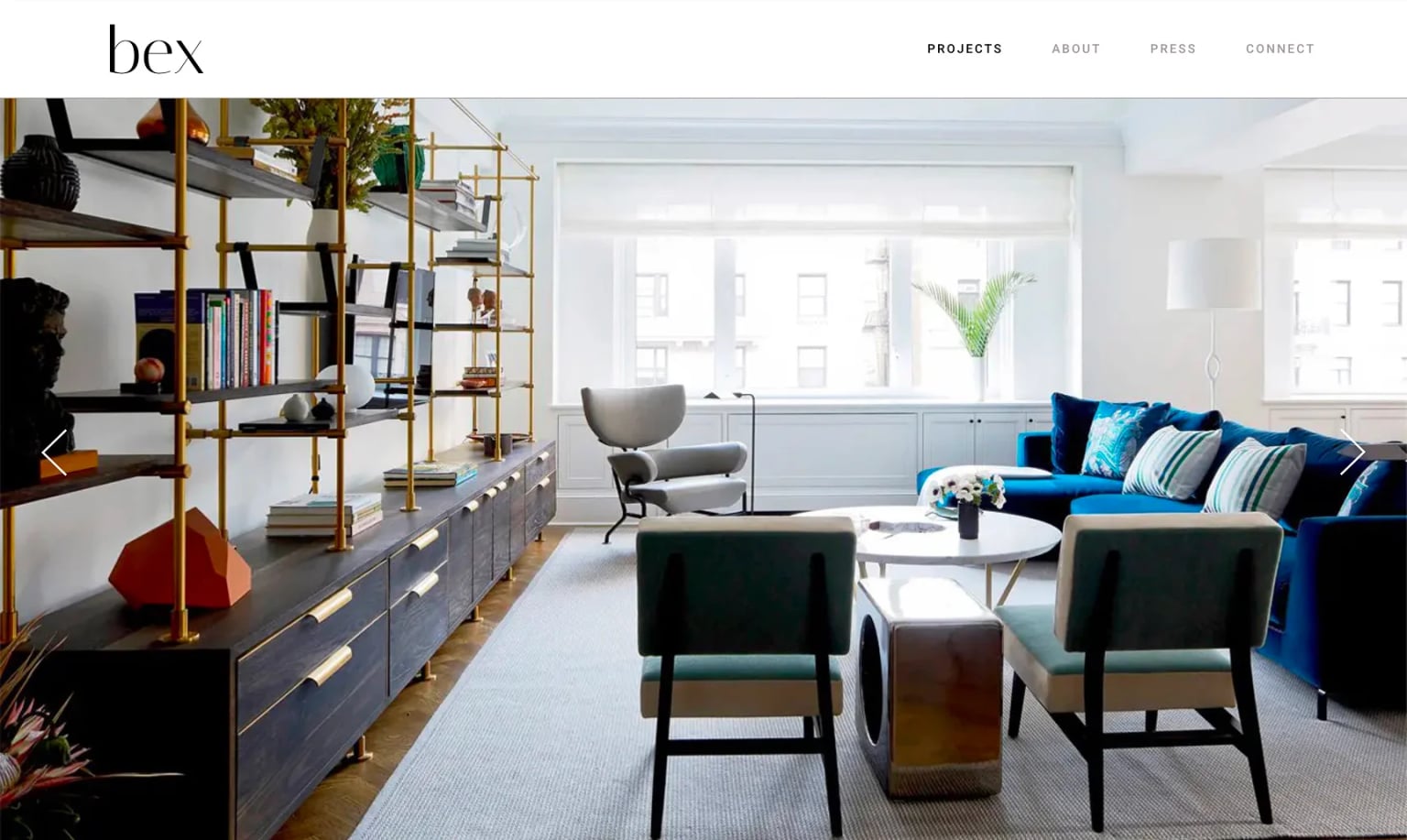 Bex Ink website on MacBook